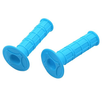 22mm 7/8" Motorcycle Rubber Handlebar Grips for 50cc-125cc Dirt Bike ATV Moto Pit Bike CRF50 XR50 KLX250 SSR125 CRF150F CRF230F CRF250F CRF450F TTR110 TTR125 YFZ RMZ KXF Parts 1Pair - color: Blue