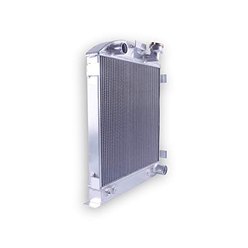 3 Row Aluminum Radiator for 1939 1940 1941 Ford Deluxe Car Sedan Chevy V8 Engine,1932 Ford Ton Pickup Model Base racing Radiator - size: 19