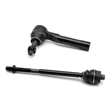 4pc Front Inner Outer Tie Rods for Chevy Silverado 1500 4WD 99-06 - size: ES3488 ES3493