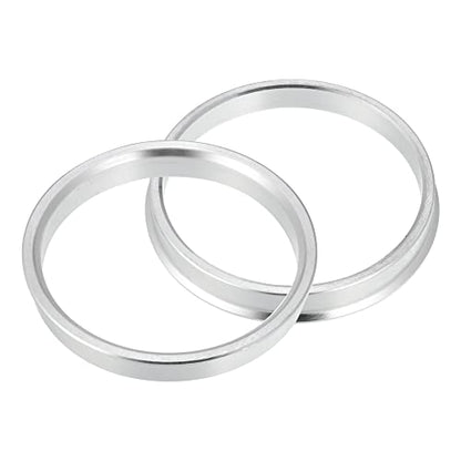 X AUTOHAUX 4pcs OD 71.6mm to ID 65.1mm Aluminium Alloy Hub Centric Rings - size: 65.1mm