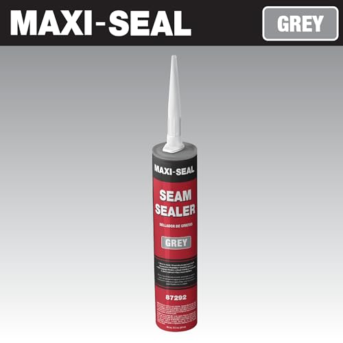 Maxi -Seal Polyurethane Seam Sealer Automotive - Gray, 10.5oz Tube - Durable & Flexible Auto Body Filler - Seam & Joint Compound for Bare or Painted Surfaces - Brushable to Duplicate O.E.M (1 Pack) - style: 1 Pack