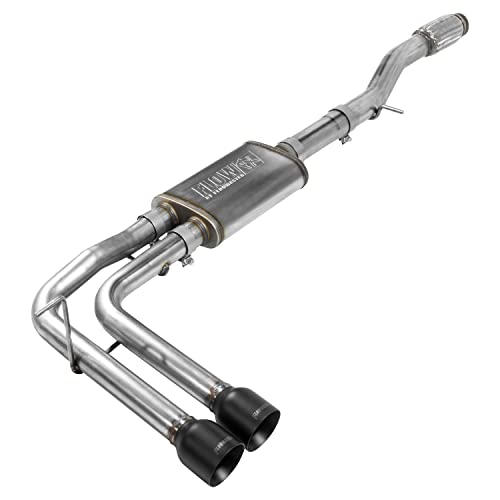 Flowmaster 717787 FlowFX Cat-Back Exhaust Kit Dual 2.5 Inch Stainless Steel 4 Inch Black Ceramic Tips Compatible with 2014-2019 Classic Body Chevy Silverado GMC Sierra 1500 Crew Double Cab 4.3L 5.3L