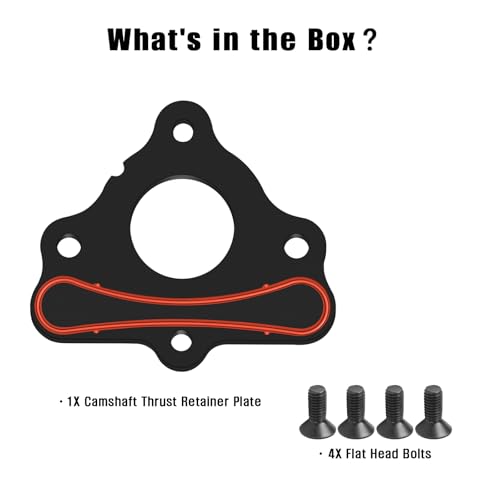 Camshaft Retainer Plate Kit for GM LS LT Engines, Gasket Bolt