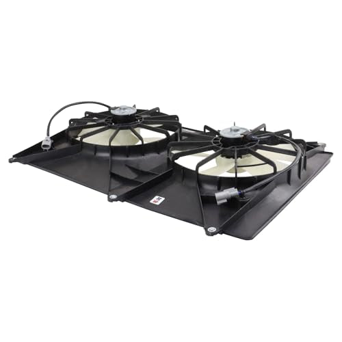 TRQ Radiator Dual Cooling Fan Assembly - style: RFA73770