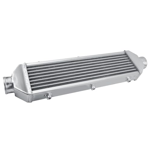 Universal Intercooler 28''x7.5''x2.8" Front Mount Intercooler 2.6'' Inlet and Outlet Aluminum Turbo Intercooler Direct Replacement for Any Turbo Charger system - size: 28''x7.5''x2.8" 2.6''