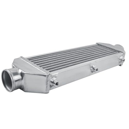 Universal Intercooler 24.5''x7.5''x2.8" Front Mount Intercooler 2.6'' Inlet and Outlet Aluminum Turbo Intercooler Direct Replacement for Any Turbo Charger system - size: 24.5''x7.5''x2.8" 2.6''