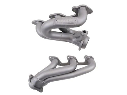 BBK Performance 4010 Headers, Short, 1.625 in Primary, Stock Collector Flange, Gaskets/Hardware Included, Steel, Titanium Ceramic, Compatible with Ford V6 / Ford Mustang 2005-10, Pair