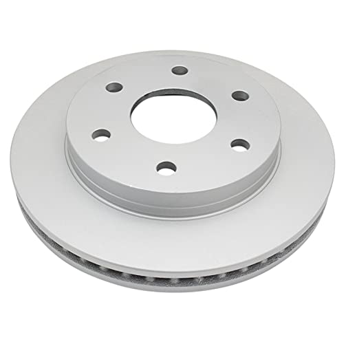 TRQ Front & Rear Brake Coated Rotor Kit 4 Piece Set - style: BKA14798
