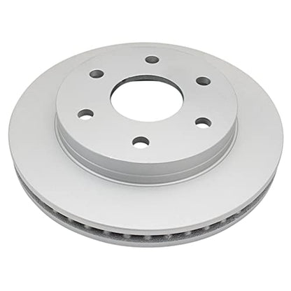 TRQ Front & Rear Brake Coated Rotor Kit 4 Piece Set - style: BKA14798