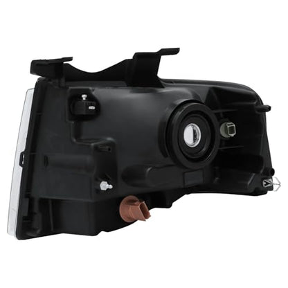 PENSUN Headlights for Ford Expedition 2007-2014,Halogen, Chrome, Passenger - size: passenger side