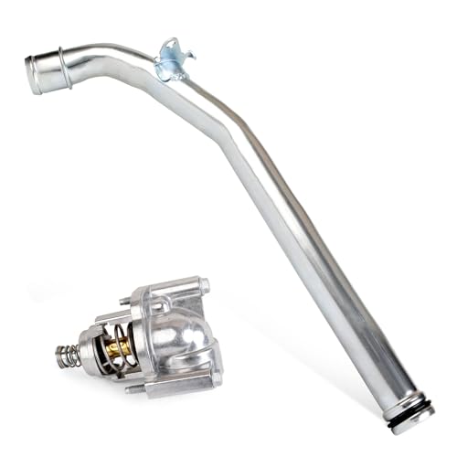 MITZONE Coolant Thermostat Housing Assembly compatible with 2017-2023 Buick Cadillac Chevy GMC Vehicles - LaCrosse Regal XT5 XT6 Blazer Acadia 3.6L Replace