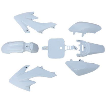 X-PRO Plastic Fender Body Set Kit CRF50 XR50 Style Pit Bikes, Dirt Bikes 50cc 110cc 125cc (White)