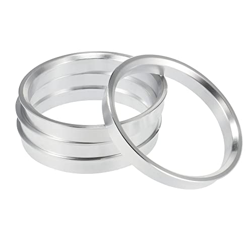 X AUTOHAUX 4pcs OD 72.6mm to ID 66.1mm Aluminium Alloy Hub Centric Rings - size: 66.1mm