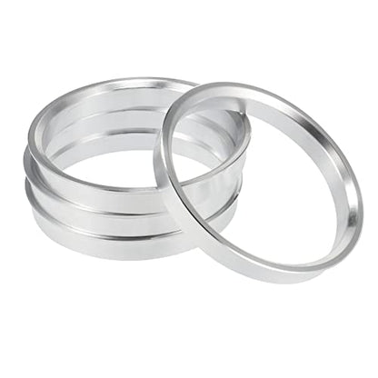 X AUTOHAUX 4pcs OD 72.6mm to ID 66.1mm Aluminium Alloy Hub Centric Rings - size: 66.1mm