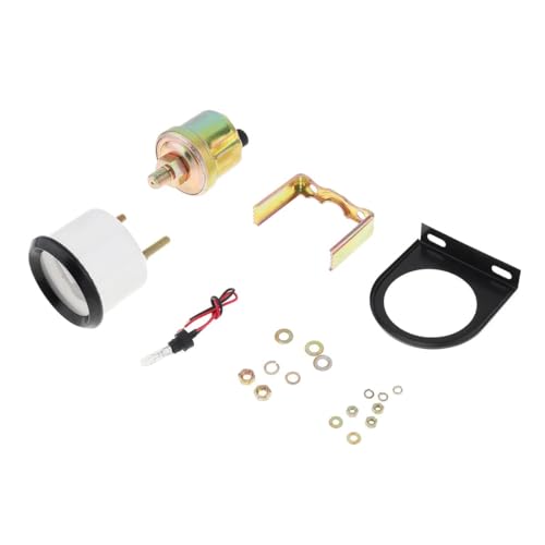 Oil Pressure Gauge Kit, 2" 52MM 12V 0~100PSI Universal Colorful LED Digital Oil Press Pressure PSI Gauge with Oil Pressure Sensor