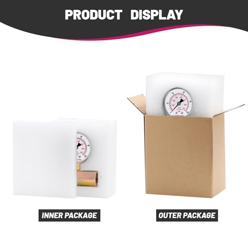 2" Gas Test Pressure Gauge, 0-100psi/kpa, 3/4" FNPT Connection, - size: 0-100psi, style: Zinc Plated Steel Body