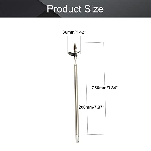 Fielect Drive Shaft w Propeller and Universal Joint for RC Boat, L250mm Shaft, L200mm Sleeve, D36mm Propeller, Fit for 3.17mm Motor Shaft - color: 3.17mm 25cm 20cm