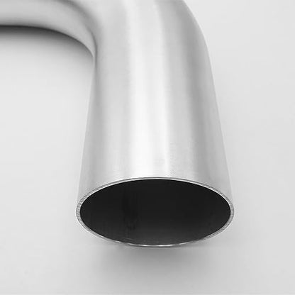 AC PERFORMANCE 2.75" 90° Degree Aluminum Elbow Intercooler Air Intake Tube - color: Silver 90, size: 2.75" (70mm)