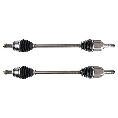 TRQ Front 2 Piece CV Axle Shaft Assembly Set - style: CSA34743