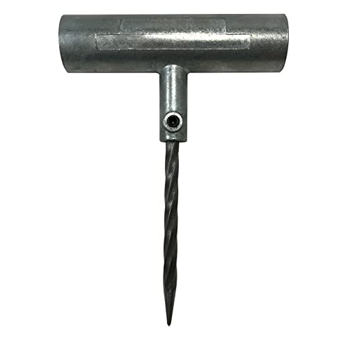 Die-Cast T-Handle Tire Plug Repair Set - Steel Replaceable Split Eye Needle & Probe - color: Die-Cast Tool Set