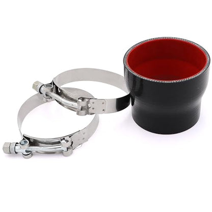 Silicone Coupler ID 3 to 3.5 inch Straight Reducer Hose 4-Ply - size: ID 3-3.5"