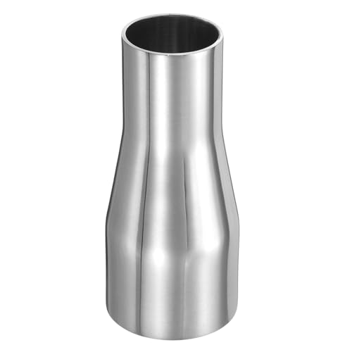 PATIKIL Concentric Reducer Pipe Fitting, 1-3/4"(45mm) to 1-1/4"(32mm) OD 304 Stainless Steel Butt Weld Tube Long Reducer Exhaust Pipe for Food Beverage HVAC Plumbing, Silver - size: 1-3/4" to 1-1/4" OD
