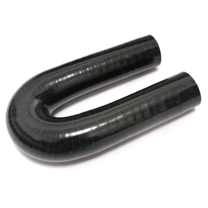 ID 3/4" 19mm 180 Degree U Bend Shape Elbow Coupler Hose High Temp 4-Ply Reinforced Silicone Hose Intake Boots - size: 3/4''(19mm)