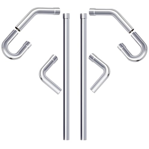 A-KARCK Mild Steel Mandrel Bends 8 Pcs, 3 Inches Mild Steel DIY Custom Exhaust Tubing Pipe Straight & U-Bend Kit, Universal Fit - size: 3 inch 8 piece Kit, style: Mild Steel