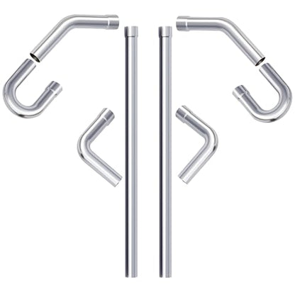 A-KARCK Mild Steel Mandrel Bends 8 Pcs, 3 Inches Mild Steel DIY Custom Exhaust Tubing Pipe Straight & U-Bend Kit, Universal Fit - size: 3 inch 8 piece Kit, style: Mild Steel