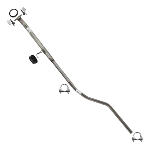 Exhaust Intermediate Pipe Compatible for 2001-2005 Honda Civic 1.7L | Stainless Steel | Northeastern Exhaust | Includes Gasket, Clamp, Hangers, Spring Bolt | Direct-Fit Replacement