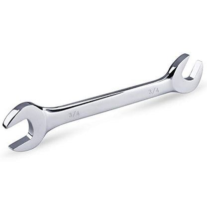 14-Piece Premium Angle Head Open End Wrench Set, Chrome Vanadium Steel | Include Standard Inch Sizes 3/8, 7/16, 1/2, 9/16, 5/8, 11/16, 3/4, 13/16, 7/8, 15/16, 1, 1-1/16, 1-1/8, 1-1/4 with Storage Rack - style: SAE 14-Piece Set