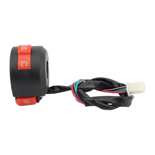 4 Wires Left Kill Start Stop Switch 22mm 7/8" Handlebar Start Switch Assembly Replacement for Speedy 50/Pony 50/VIP 50/Jet 50/Taotao Speedy 50cc 100cc 150cc ATV Quad 4 Wheeler Scooter
