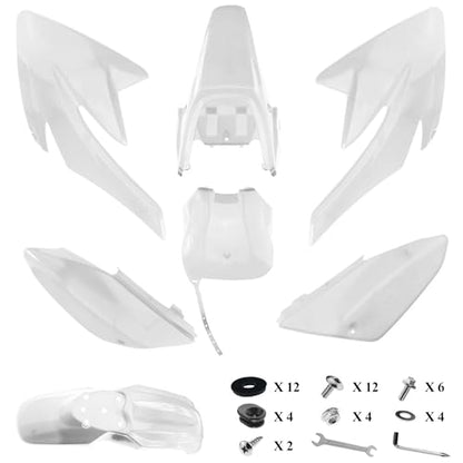 PRO BAT 7 PCs Plastic Fender Kit - color: White Plastic Fender Kit