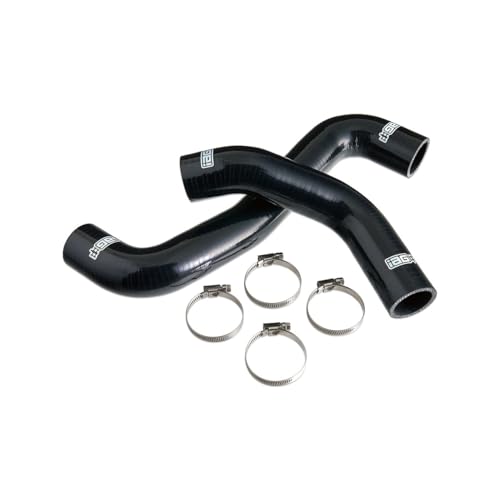 IAG Silicone Radiator Hose Kit for Subaru WRX 2008-14, STI 08-21, Black - color: Black