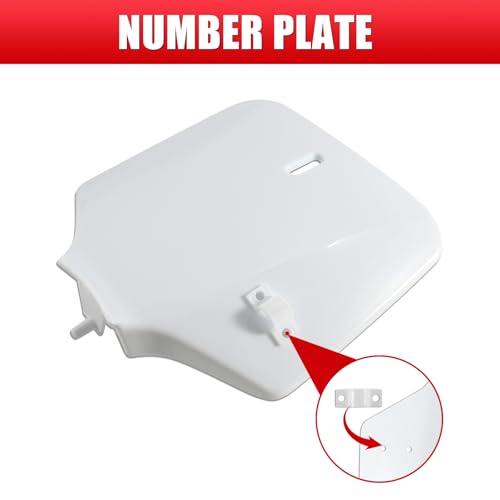 ABS Plastics Kit for Kawasaki KLX110 2002-2013, KX65 2000-2013 - color: Red & White