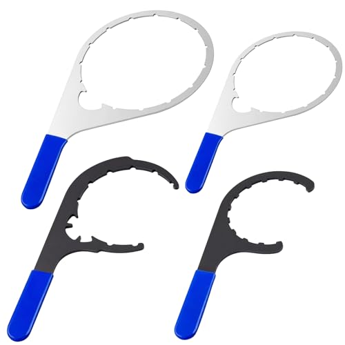 4 Pcs Fuel Filter Wrench 4.6'' & 5'' & 6'' & 8'' Blue - color: Blue, size: 4.6'' & 5'' & 6'' & 8''