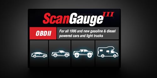 ScanGauge 3 Touch Screen OBD2 Scanner, Digital Gauges & Trip Computer SG3