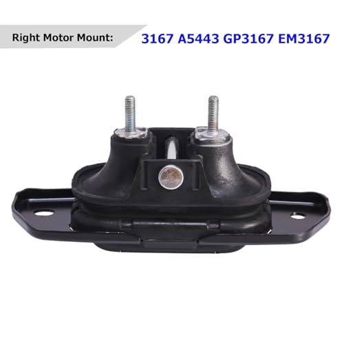 Engine Motor Mount & Trans Mount Compatible with 2011-2019 Dodge Journey 3.6L FWD 2011-2014 Dodge Avenger Chrysler 200 3.6L Replacement for 3274 3167 3256 3246 A5551 A5443 A5632 A5543 - size: Dodge Journey 3.6L 2011-2019