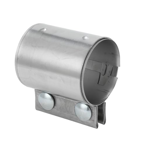 Exhaust Pipe Clamp/Exhaust Muffler Tube Joint for Car Truck/Durable Stainless Steel 2.56" 87mm / 1 Pc Silver Tone - size: 2.56''