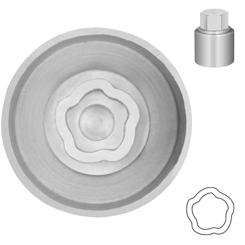 Type C Wheel Locking Nut Key for Land Rover, Lug Nut Removal Tool - size: Socket C