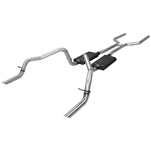 Flowmaster 17149 American Thunder Crossmember-Back 2.5 Inch Aluminized Steel Exhaust Kit Compatible with 1970-1974 Chevy Camaro and Pontiac Firebird with V8 engine