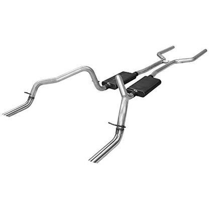 Flowmaster 17149 American Thunder Crossmember-Back 2.5 Inch Aluminized Steel Exhaust Kit Compatible with 1970-1974 Chevy Camaro and Pontiac Firebird with V8 engine