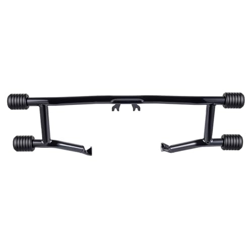 Advanblack Protek Two Step Highway Peg Crash Bar with CNC Slider Fit for 2014-2025 Harley Touring Road Glide Street Glide Electra Glide – Engine Guard Performance Upgrade (Black CNC) - color: Black CNC
