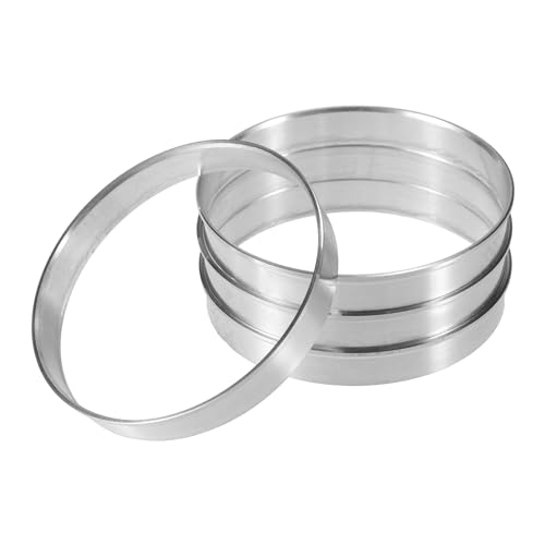 X AUTOHAUX 4pcs OD 67.1mm to ID 66.6mm Aluminum Hub Centric Rings - size: 67.1mm ID to 66.6mm OD