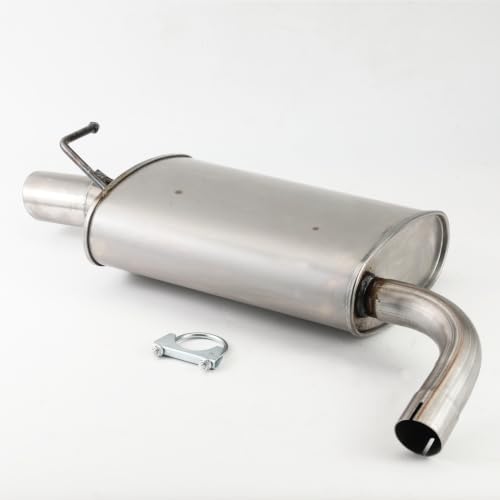 1pc Stainless Steel Rear Left Exhaust Muffler for Explorer E37H - size: For 2011-2015 EXPLORER Driver Side