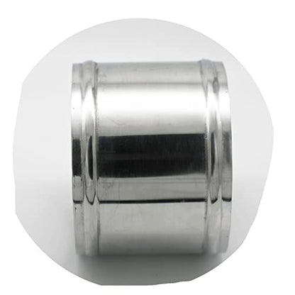 127mm(5") OD, Length 3" (76mm), Straight 5 Inch 6061 Aluminum Alloy Hose Joiner Tube Intercooler Pipe Connector High Class Glossy Polished Treatment Air Intake Tube with Bead Roll - size: OD 5" (125mm)
