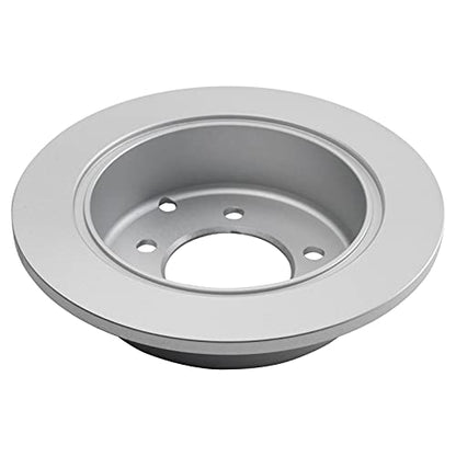 TRQ Front & Rear Brake Rotors Set Premium G-Coated - style: BKA14749