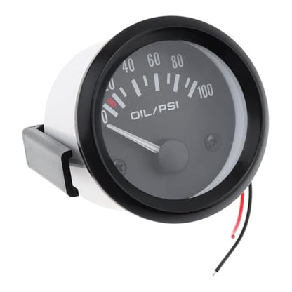 Oil Pressure Gauge Kit, 2" 52MM 12V 0~100PSI Universal Colorful LED Digital Oil Press Pressure PSI Gauge with Oil Pressure Sensor