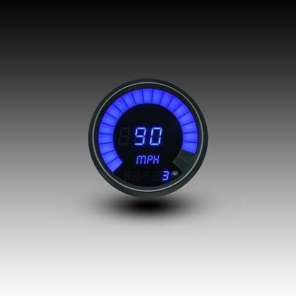 Intellitronix Speedometer Bargraph Memory Programmable Black Bezel M9222B (Blue) - color: Blue
