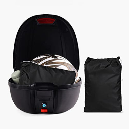 LIHAO Waterproof Motorcycle Cover 190T, Outdoor Bike Cover, Black